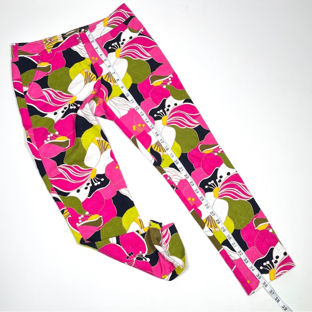 TRINA TURK Los Angeles tropical floral trousers pants - Picture 8 of 11